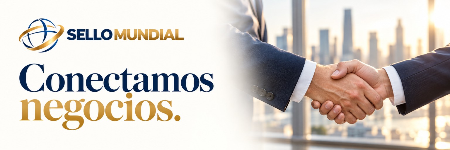 Sello Mundial: conectamos negocios.